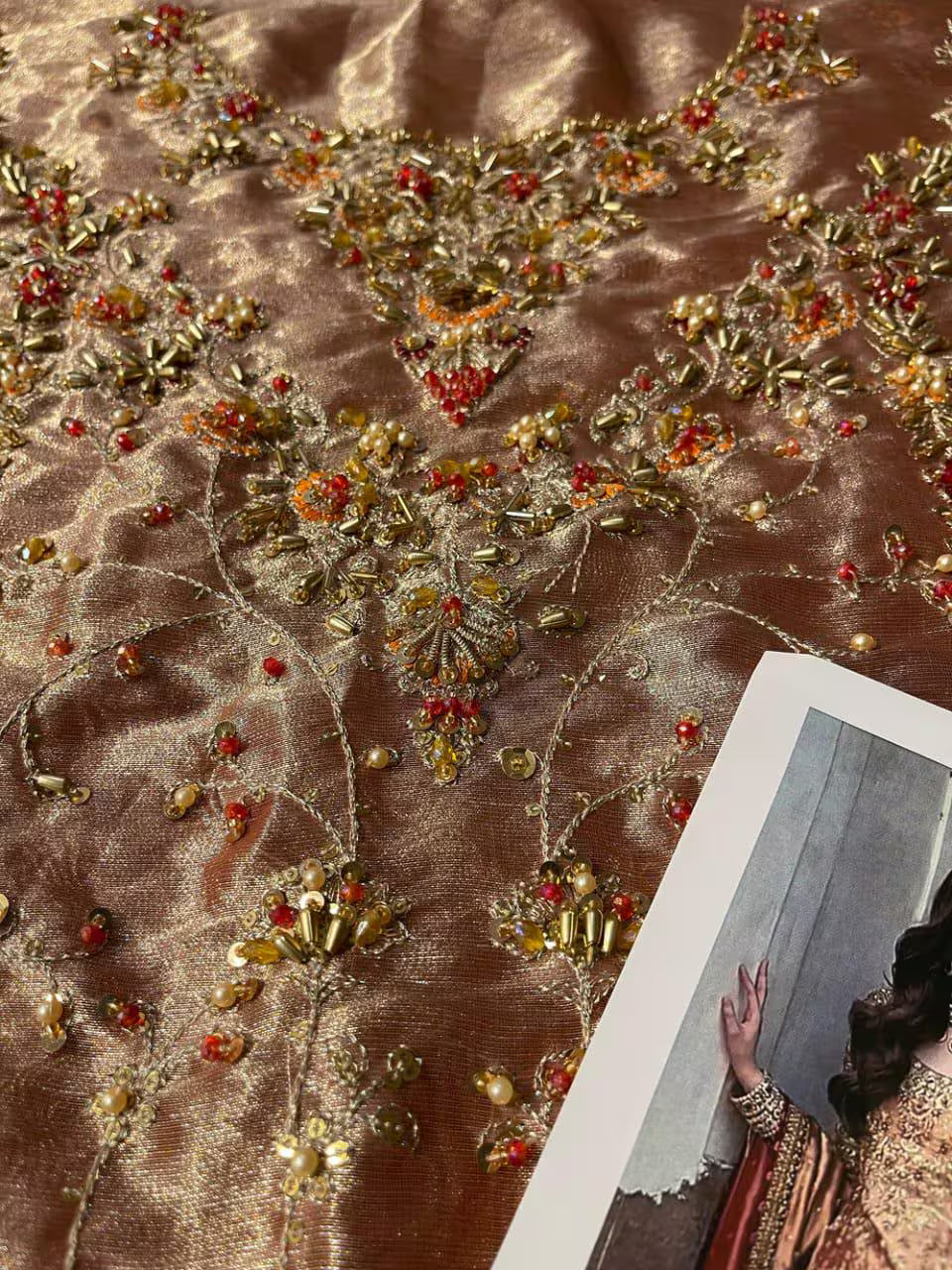 Custom-Stitched Luxury Wedding Dress | Elegant South Asian Formal Wear