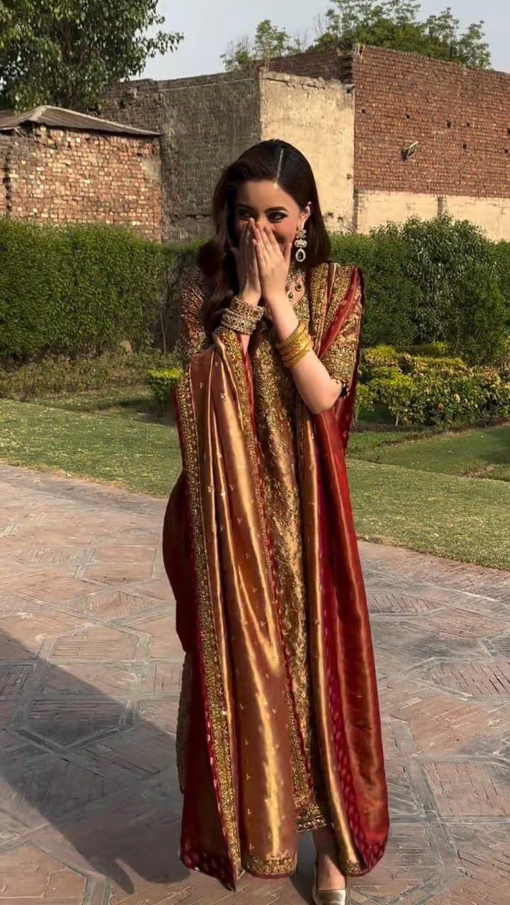 Custom-Stitched Luxury Wedding Dress | Elegant South Asian Formal Wear