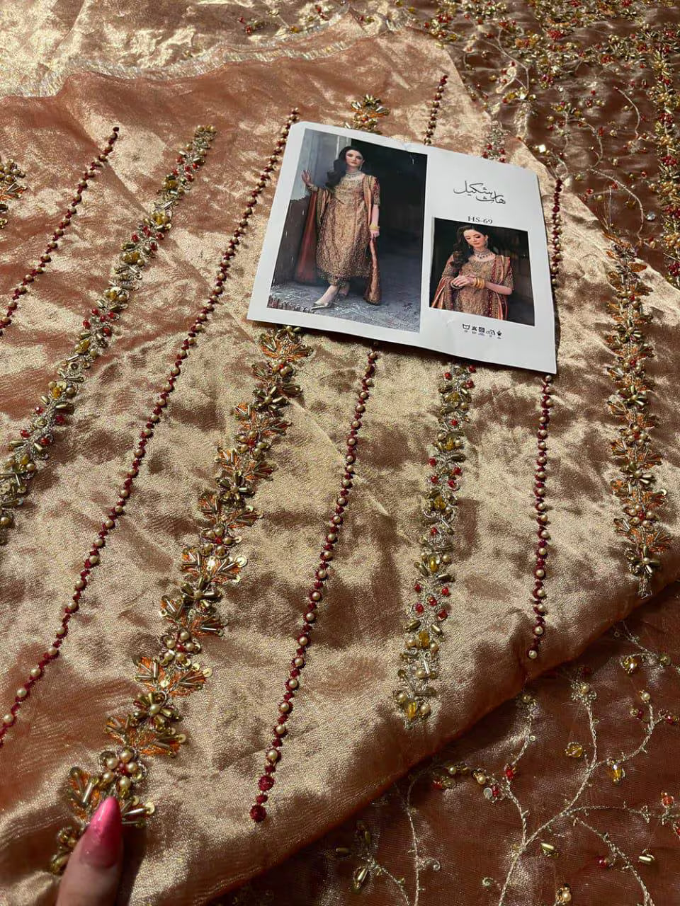 Custom-Stitched Luxury Wedding Dress | Elegant South Asian Formal Wear