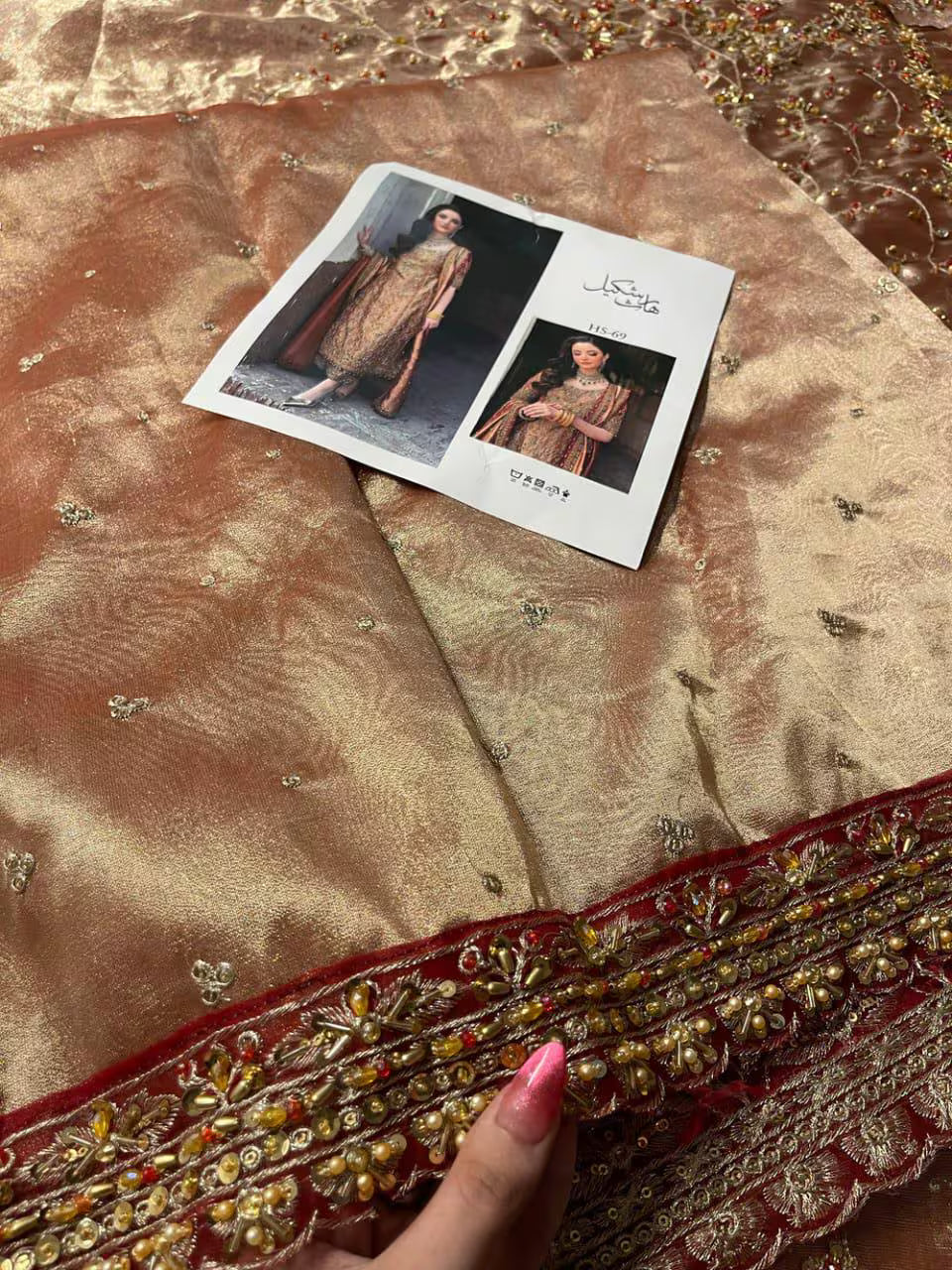 Custom-Stitched Luxury Wedding Dress | Elegant South Asian Formal Wear